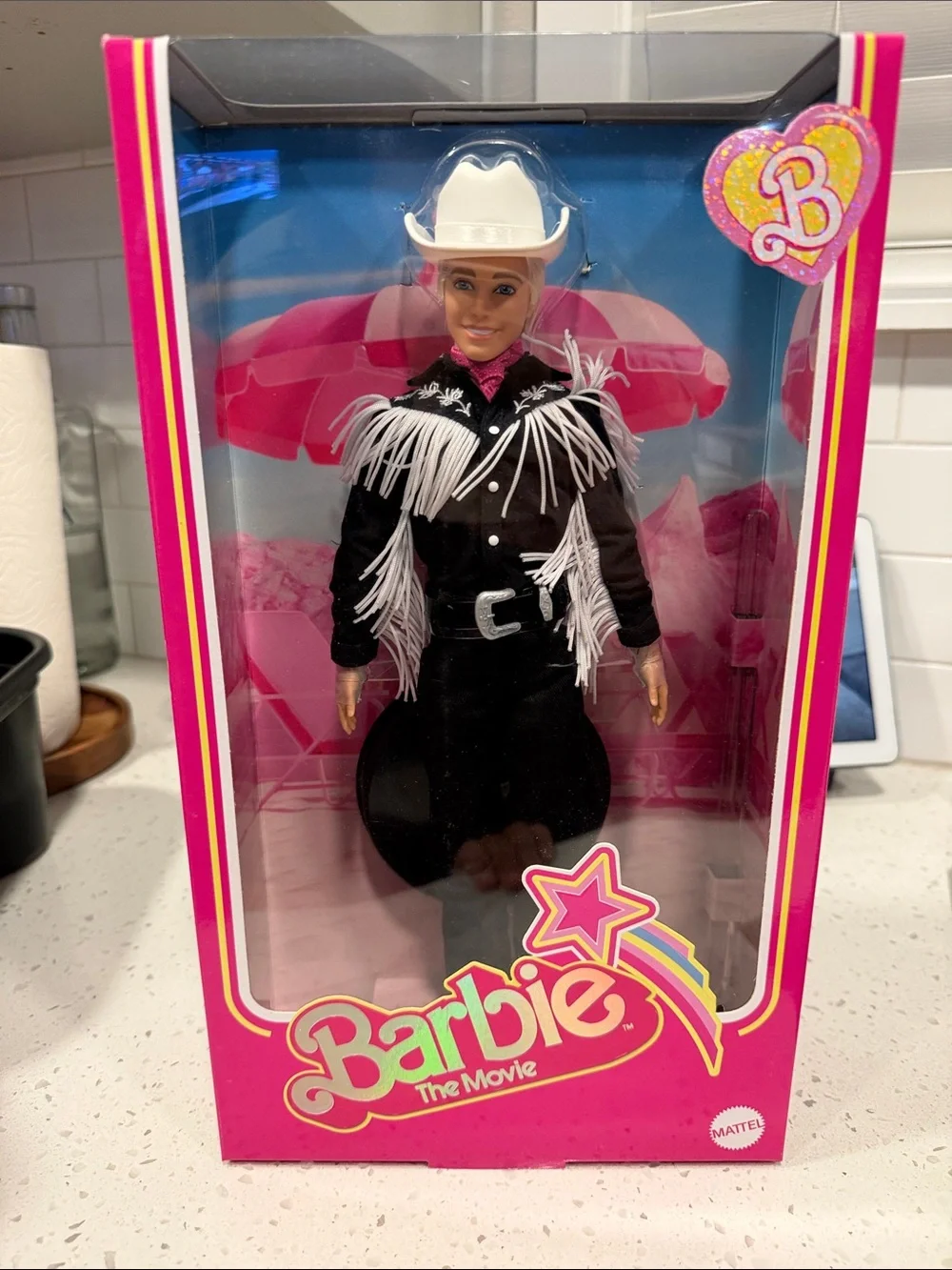 Barbie Ken Doll Cowboy Outfit - Black & White